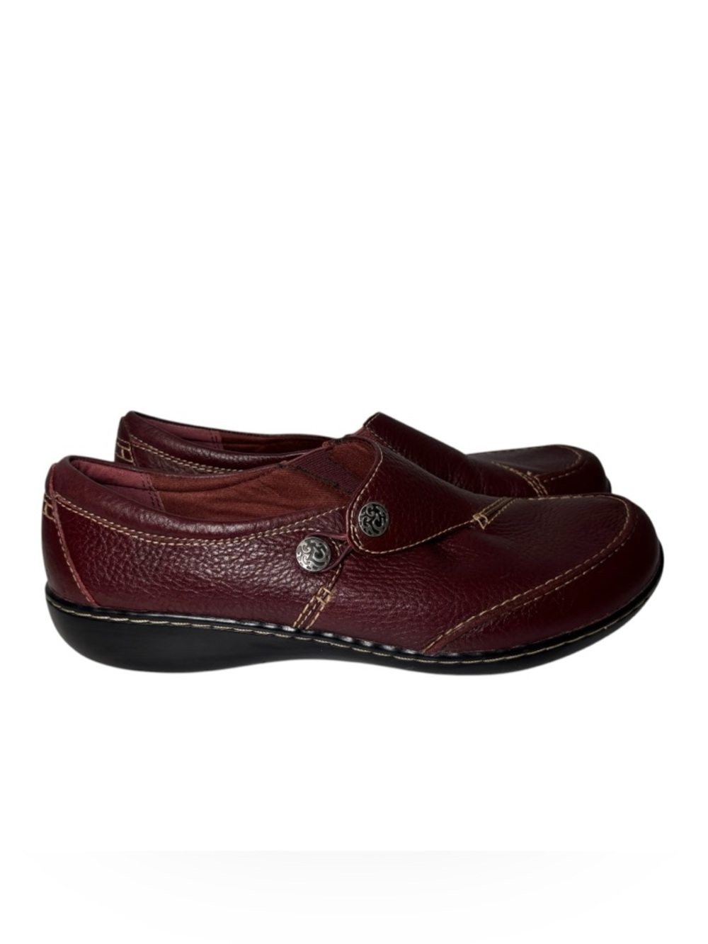 Clarks Bendables Ashland Lane Q Slip On Loafer Redwood Red Women’s Size 11 W